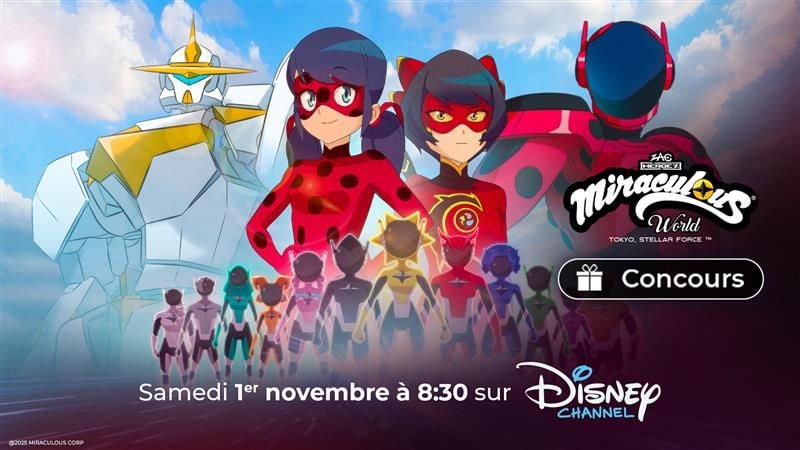 Gagnez vos mangas Miraculous avec Disney Channel et Free TV pour le lancement de Miraculous World : Tokyo Stellar Force