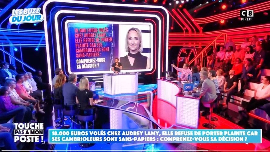 "Faut arrêter d'avoir de la peine pour la terre entière" : Audrey Lamy fracassée dans TPMP, après son cambriolage