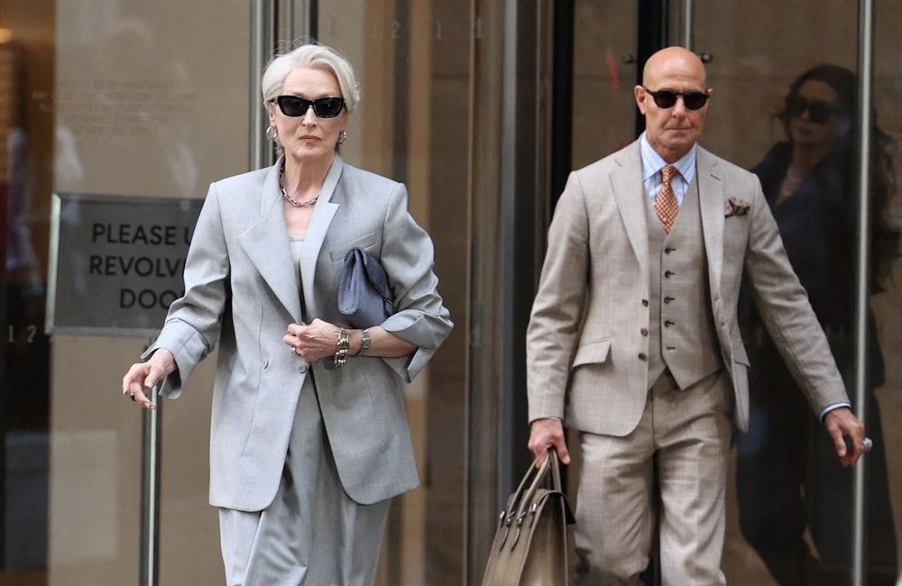 Fashion Week de Milan : Miranda Priestly et Nigel reprennent leurs rôles cultes au premier rang du défilé Dolce & Gabbana