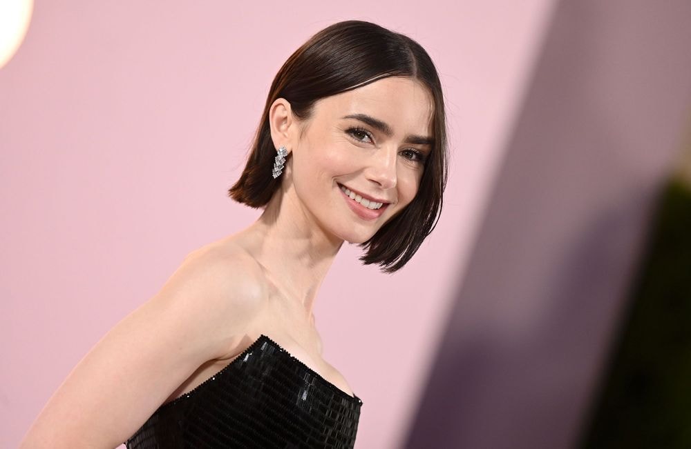 Lily Collins troque ses longueurs pour le carré que l'on voudra toutes à la rentrée