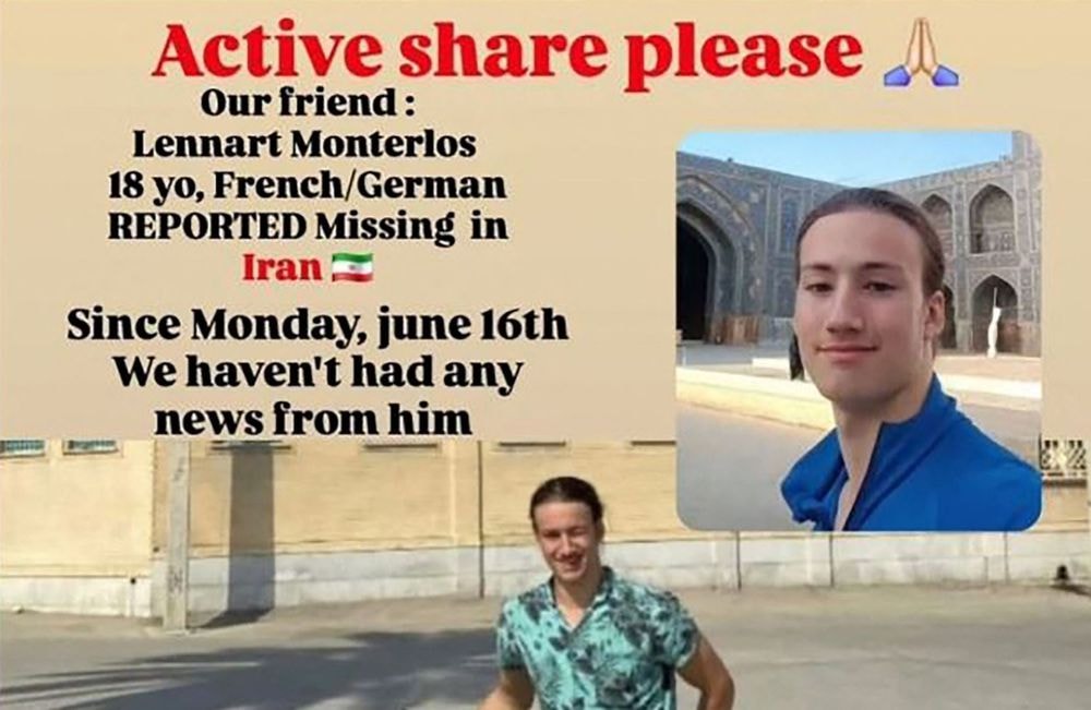 Disparition de Lennart Monterlos en Iran : le jeune cycliste franco-allemand a été arrêté pour un « délit »