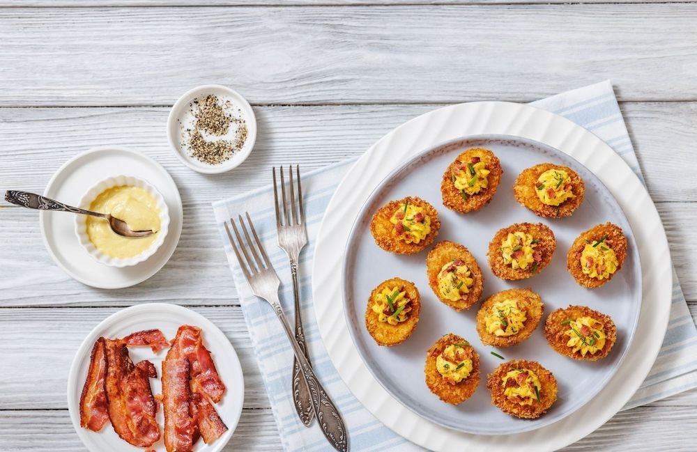Voici la recette facile d'œufs frits croustillants pour un apéro réussi