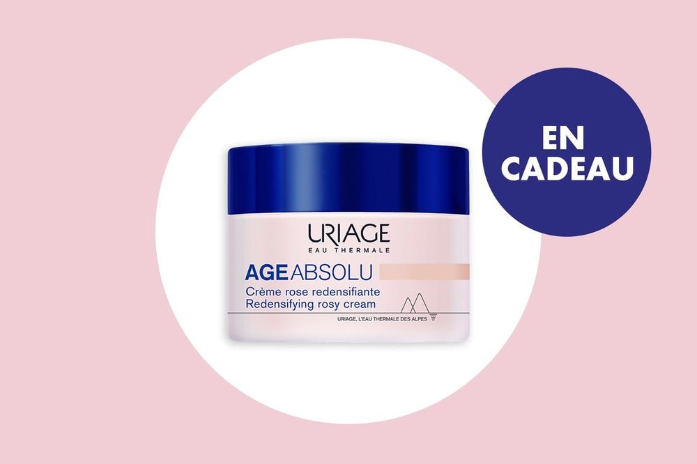 En cadeau avec votre magazine ELLE :  la crème Redensifiante Age Absolu Uriage