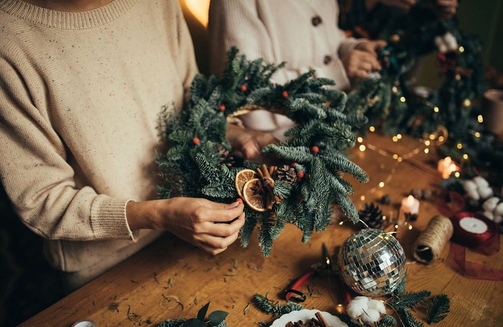 Et si on transformait nos pommes de terre en jolie couronne de Noël ?