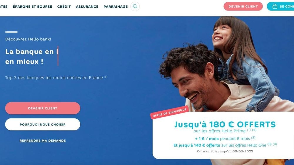 Banque en ligne : quel grand groupe bancaire se cache derrière Hello bank ! ?