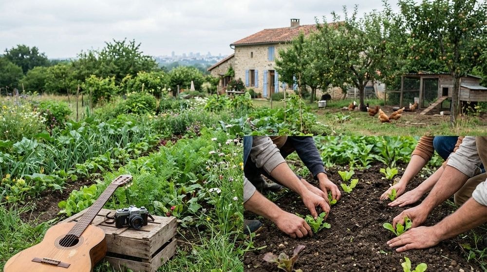 Quitter Paris pour faire de la permaculture : Pierre Niney, Julien Doré et consorts ont choisi cette vie radicale loin des plateaux