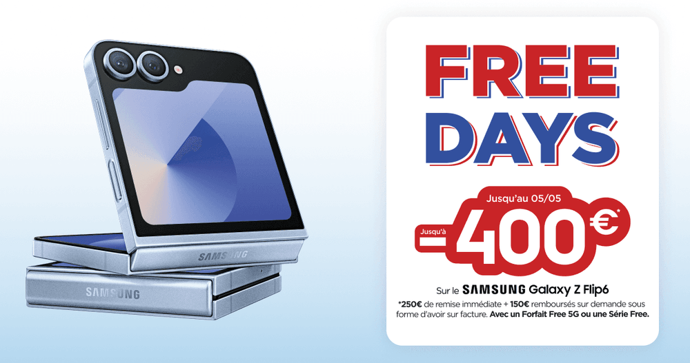 Free Days 2025 : Jusqu’à 400€ de réduction sur une sélection de smartphones chez Free Mobile