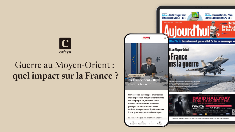 Guerre au Moyen-Orient : les conséquences pour la France à lire sur Cafeyn