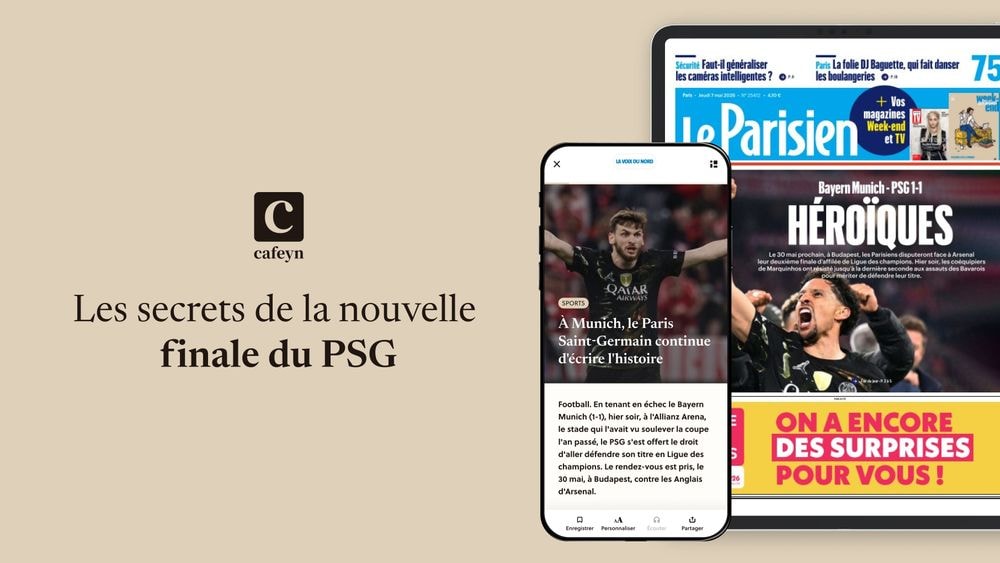 PSG : les secrets de la nouvelle machine à gagner décryptés sur Cafeyn avec Freebox