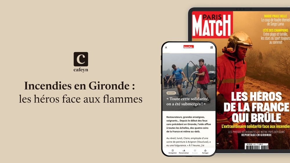 Incendies en Gironde : les héros de la solidarité à découvrir sur Cafeyn avec Freebox