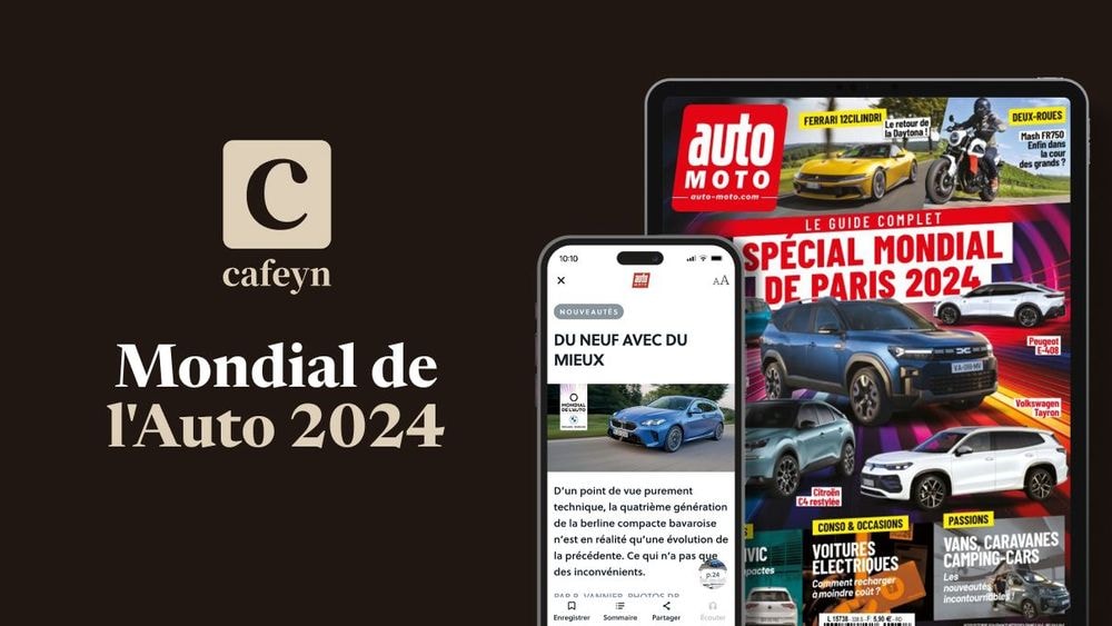 Le mondial de l'auto, c'est aussi sur Cafeyn !