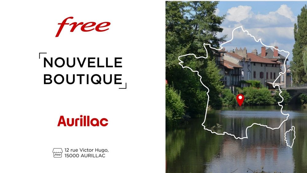 Free ouvre une nouvelle boutique à Aurillac 
