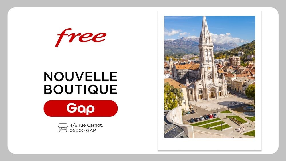 Une nouvelle boutique Free ouvre ses portes à Gap