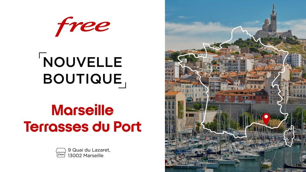 Ouverture d'une nouvelle boutique Free à Marseille