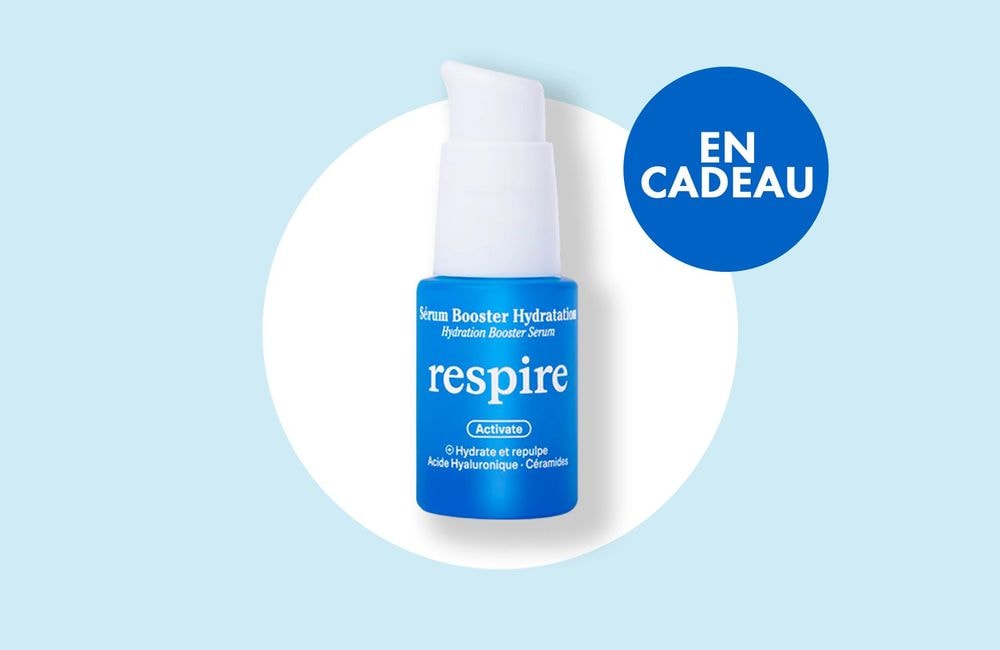 En cadeau avec votre magazine ELLE :  un Sérum Booster Hydratation Respire