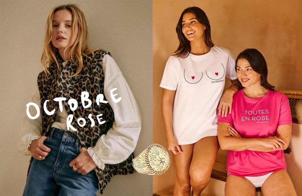 Le best of mode de la semaine : un sweat doudou, une bague graphique… des créations engagées pour soutenir Octobre Rose