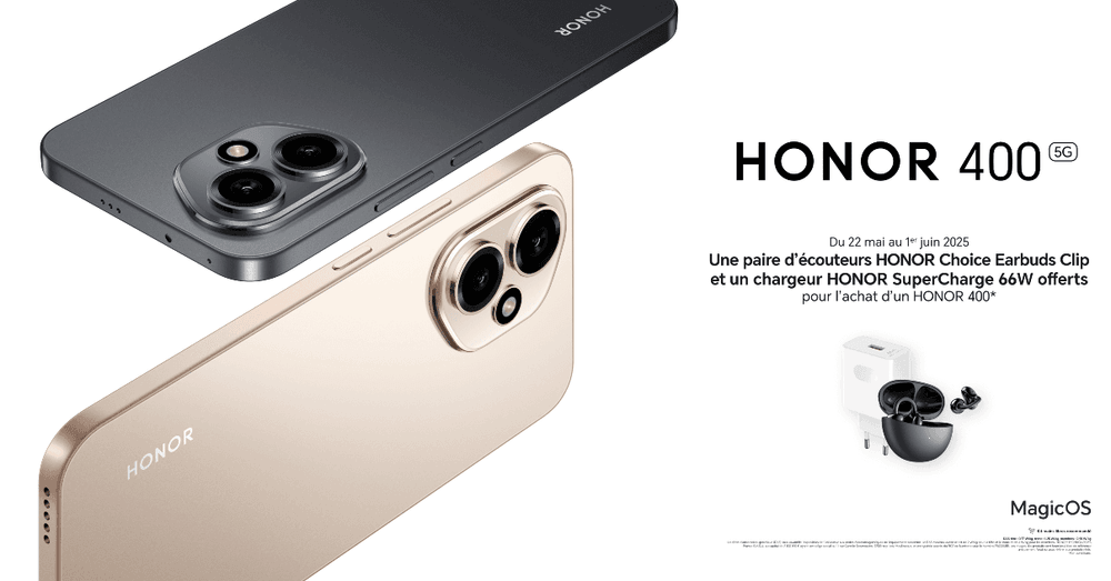 Free Mobile lance le Honor 400 5G avec 200€ d'accessoires offerts