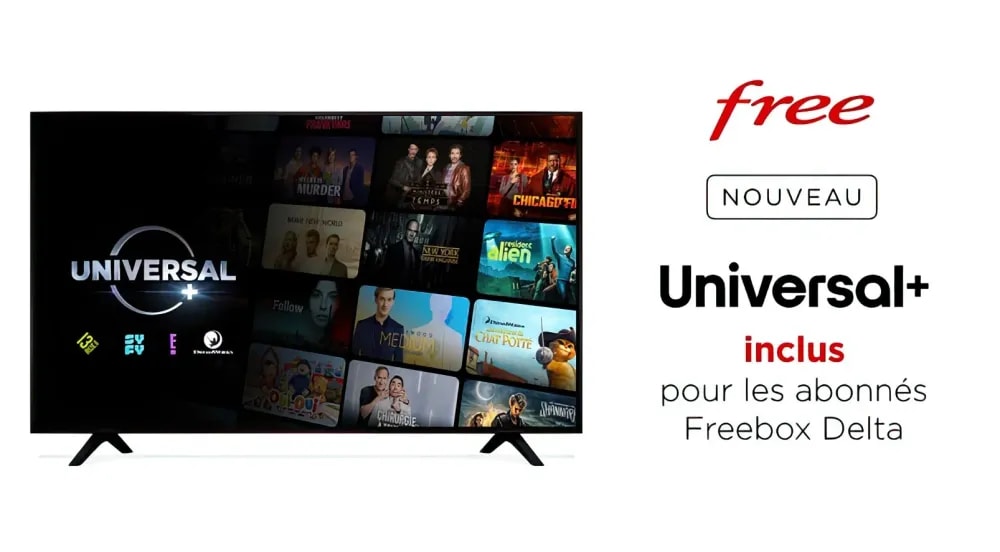 Free offre Universal+ aux abonnés Freebox Delta