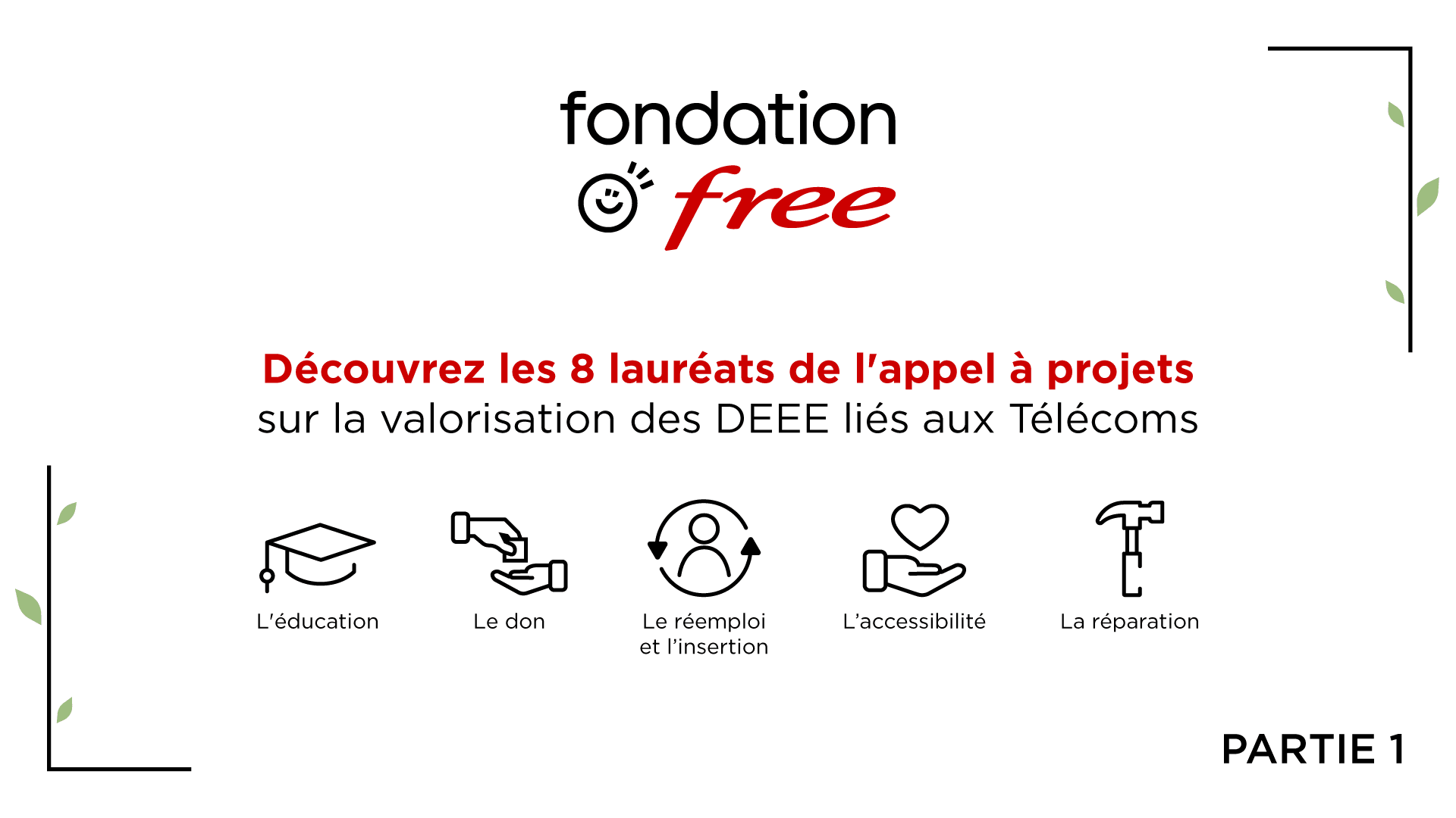 Découvrez les 8 lauréats récompensés par la Fondation Free