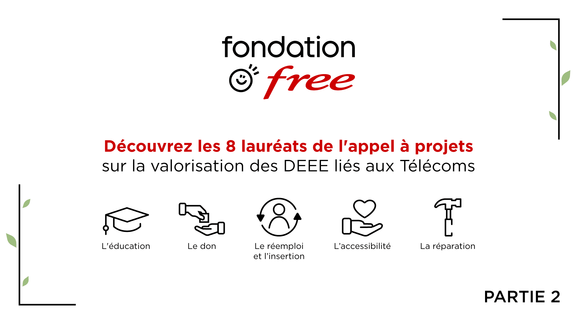 Découvrez l’ensemble des lauréats récompensés par la Fondation Free