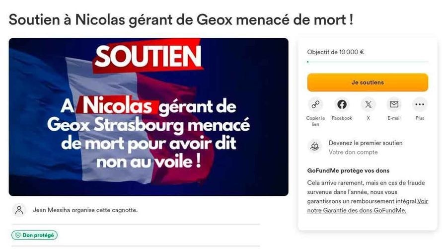 Le gérant d'une boutique Geox menacé de mort pour avoir refusé une intérimaire voilée : un chroniqueur de "TPMP" lui vient en aide en lançant une cagnotte