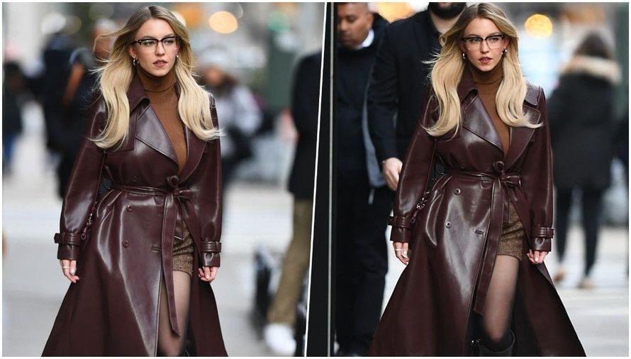 Sydney Sweeney fait sensation en trench en cuir marron : voici 3 modèles à petits prix pour reproduire son look