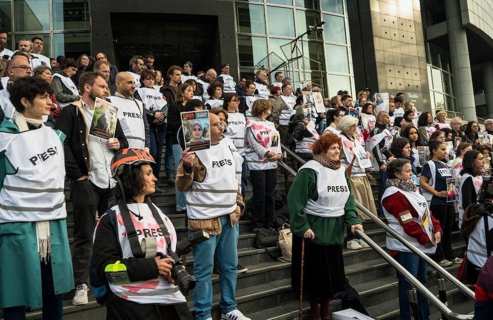Paris : des journalistes rendent hommage à leurs confrères tués à Gaza