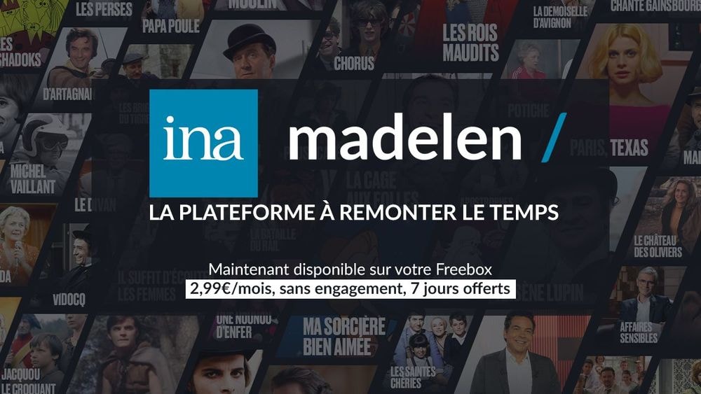 INA madelen débarque sur votre Freebox : 7 jours gratuits puis seulement 2,99€/mois