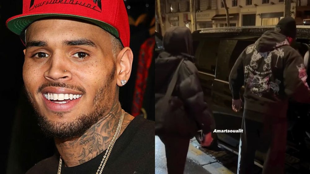 Chris Brown à Paris : une fan française furieuse se jette sur sa voiture