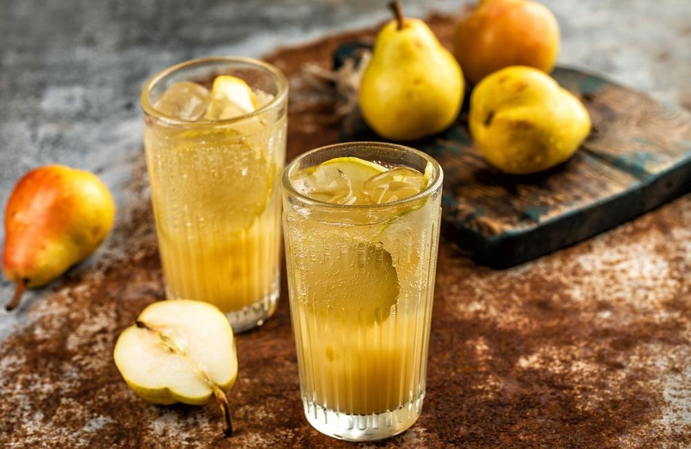 La recette de la boisson pétillante aux poires, riche en probiotiques
