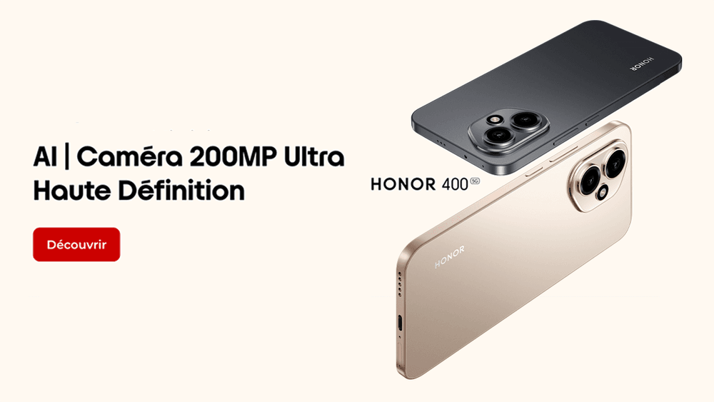 Honor 400 5G chez Free Mobile : 100 € remboursés + 50 € de bonus reprise