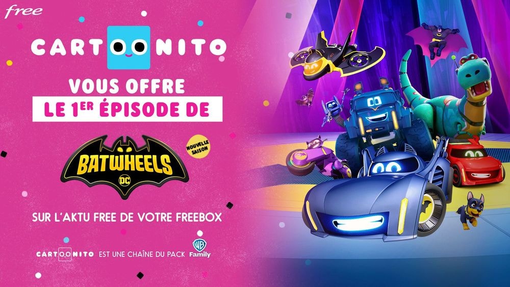 Profitez d’un épisode offert de Batwheels, pour fêter la saison 2 inédite sur Cartoonito !