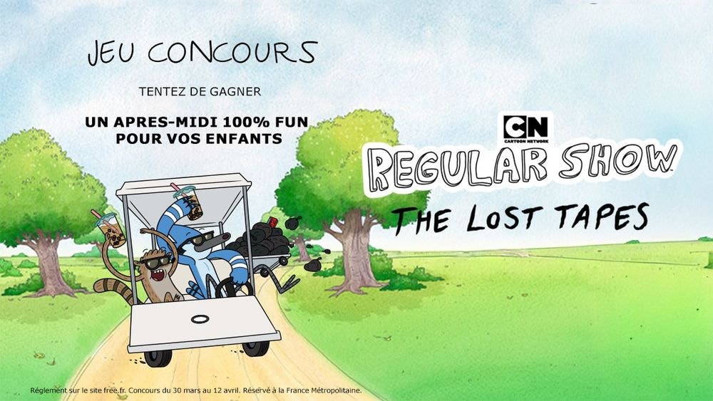 Un skatepark, du street art et Regular Show : participez au super jeu-concours Free x Cartoon Network