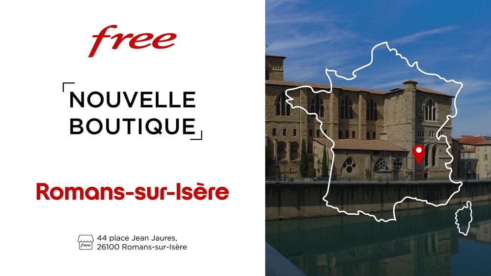 Une nouvelle boutique Free ouvre ses portes à Romans-sur-Isère