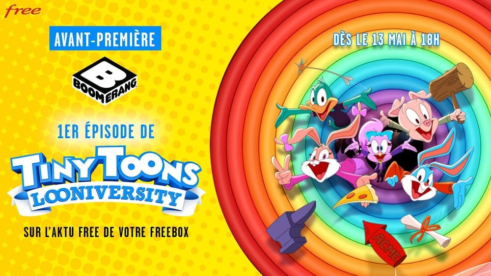 Découvrez le premier épisode de Tiny Toons Looniversity, la nouvelle série évènement de Boomerang