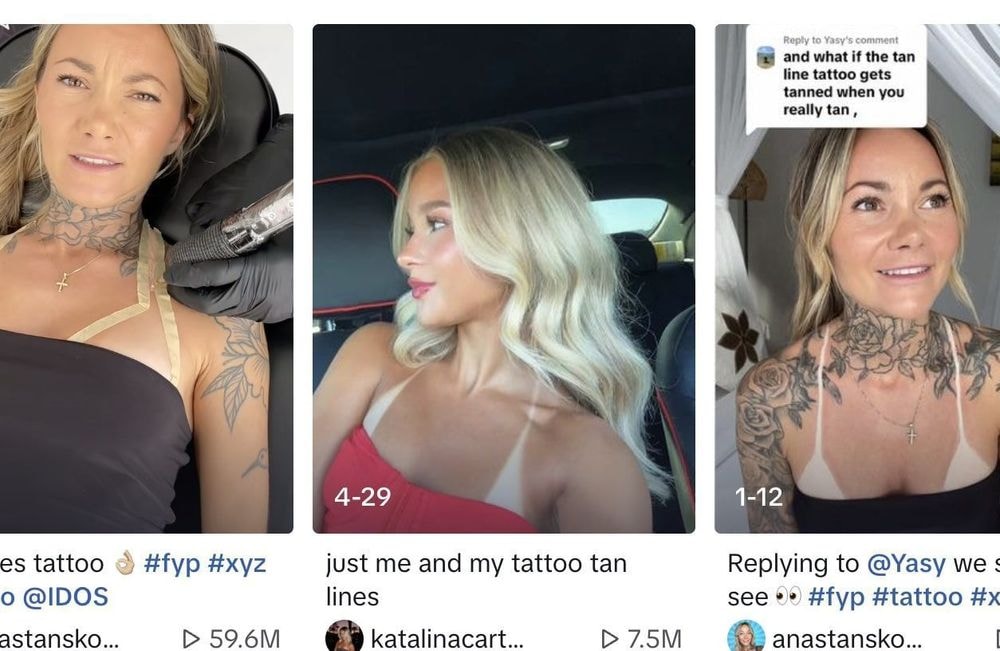 Se faire tatouer des marques de bronzage : cette tendance insolite agite les réseaux sociaux