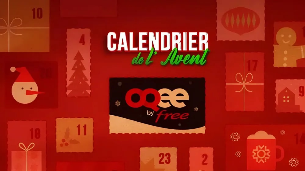 Découvrez le calendrier de l'Avent OQEE : des offres exclusives pour les abonnés Freebox