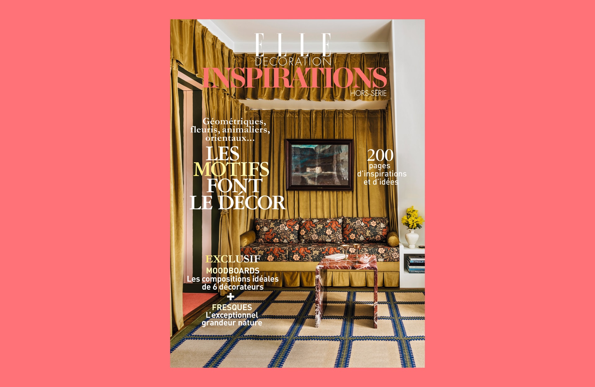 Géométrique, végétal, rayé, oriental… les motifs s’invitent dans le nouveau hors-série « Inspiration » de ELLE Décoration