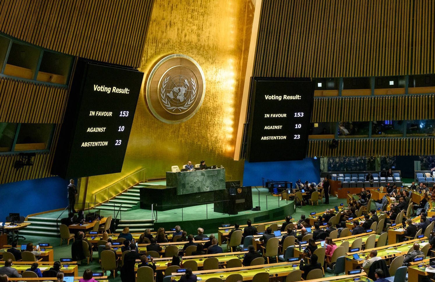 Une majorité écrasante à l’ONU vote pour un « cessez-le-feu humanitaire » à Gaza